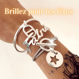 Bracelets argentés pendentifs 