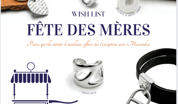 Cadeau fête des mères bijoux musardise 