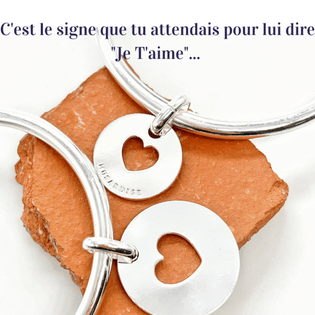 Bijoux cœur jonc pendentif 