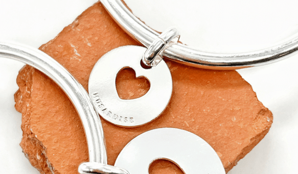 Bijoux cœur jonc pendentif 