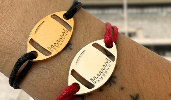 Bracelet cordon rugby 