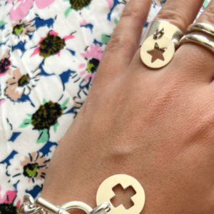 Bague argentée pendentif Musardise 