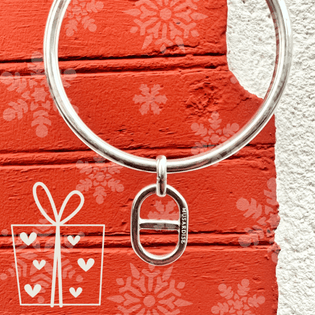 Jonc Maille argent Noël 