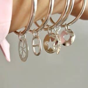 Joncs argentés pendentifs Musardise Bijoux  