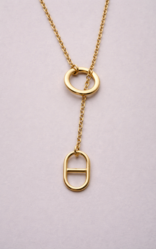 Collier sautoir maille Marine doré Daya