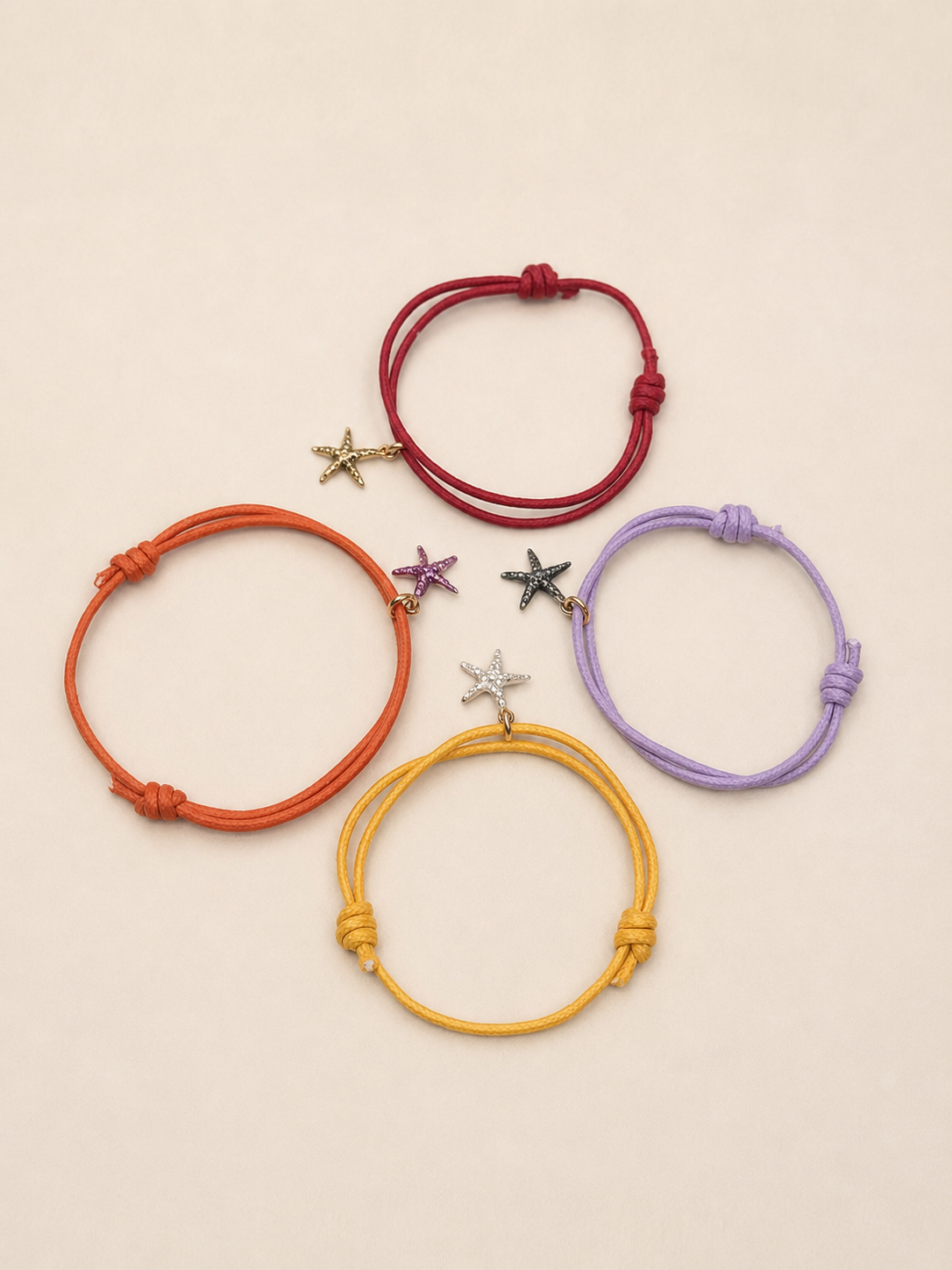 Bracelet étoile de mer coloré