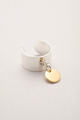 Bague petite Médaille dorée et argentée