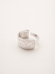 Bague serpent Naja argentée