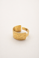 Bague serpent Naja dorée