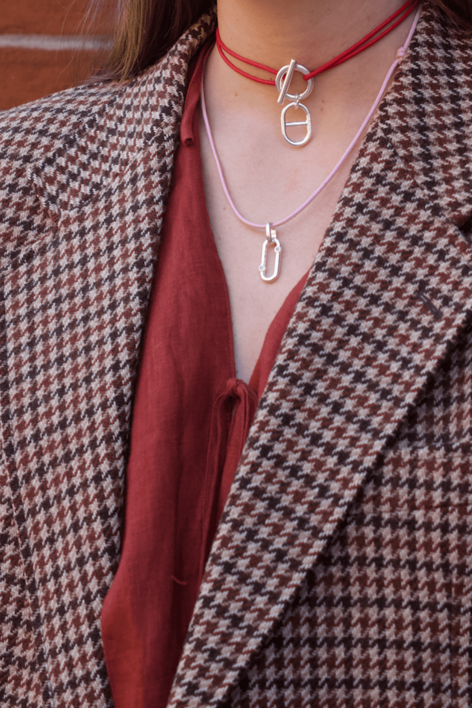 Collier attache pendentif Maille