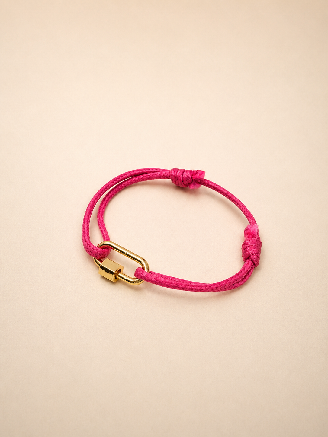 Bracelet mousqueton doré