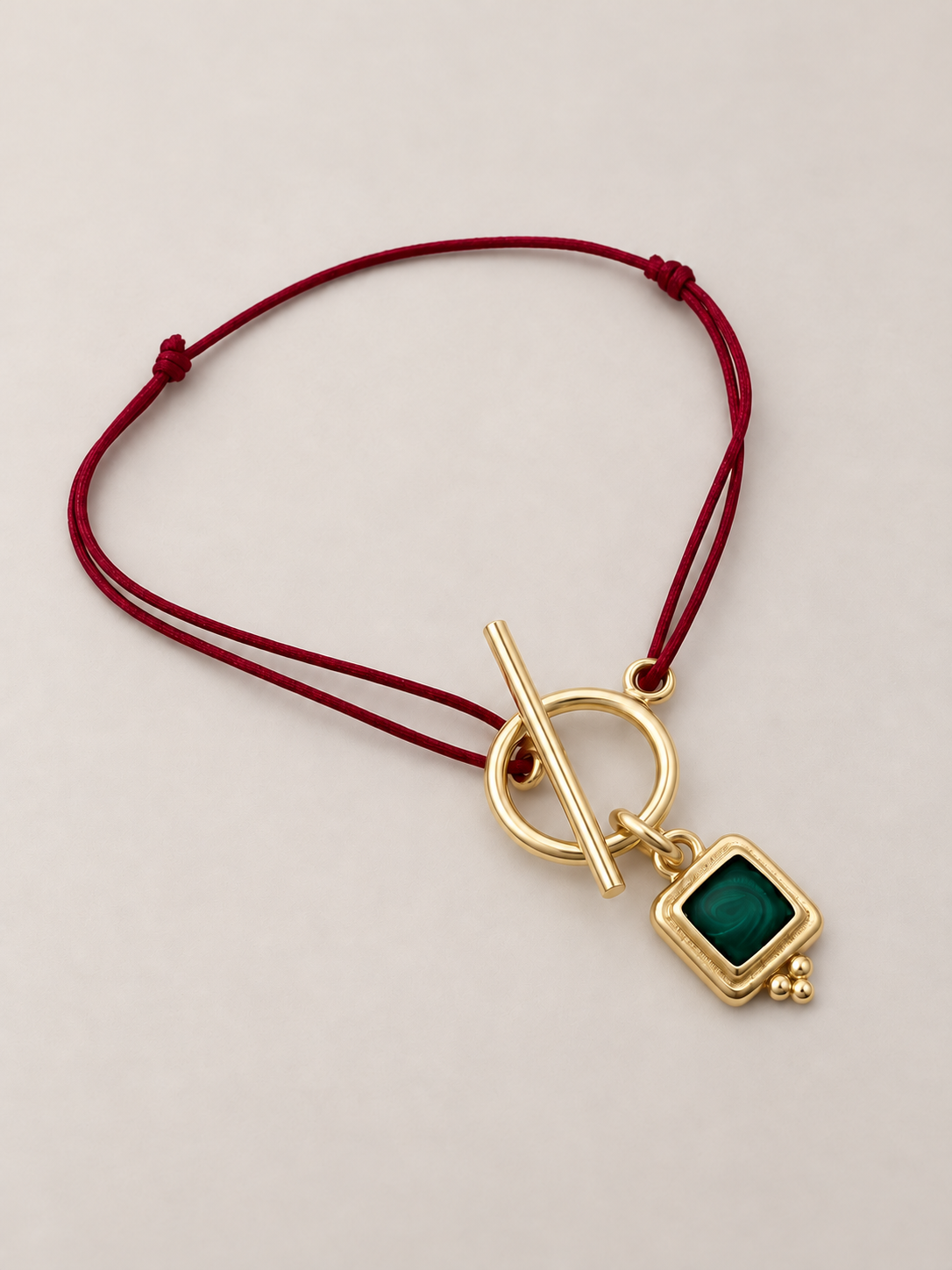 Bracelet Lou pierre verte
