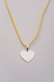 Collier pendentif coeur Sauvage argenté