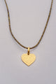 Collier pendentif coeur Sauvage doré