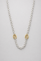 Collier long Scarlett mailles doré et argenté