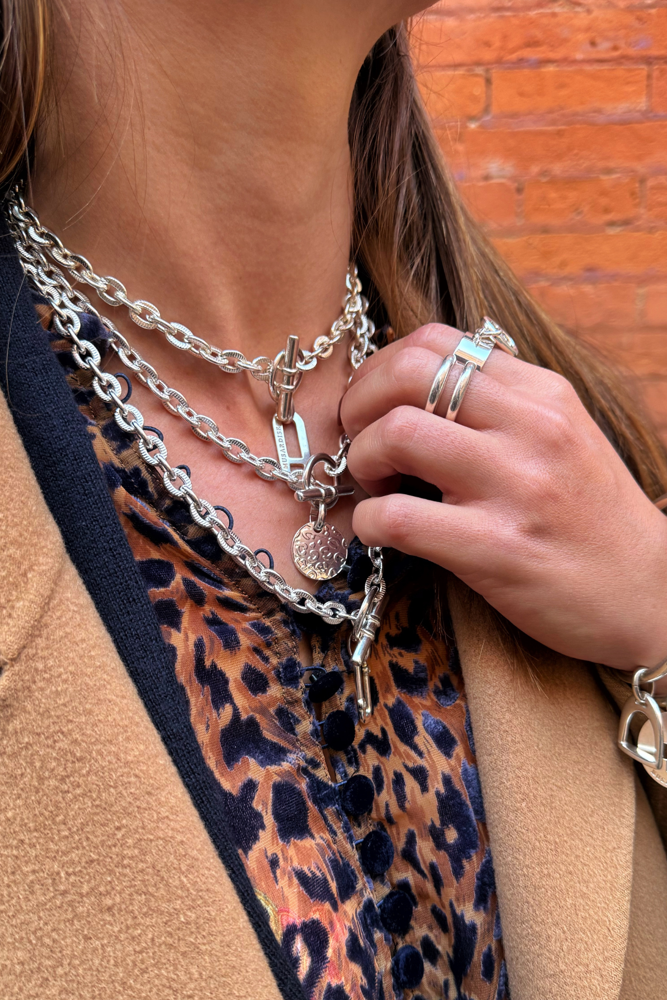 Collier Scarlett Médaille Léopard