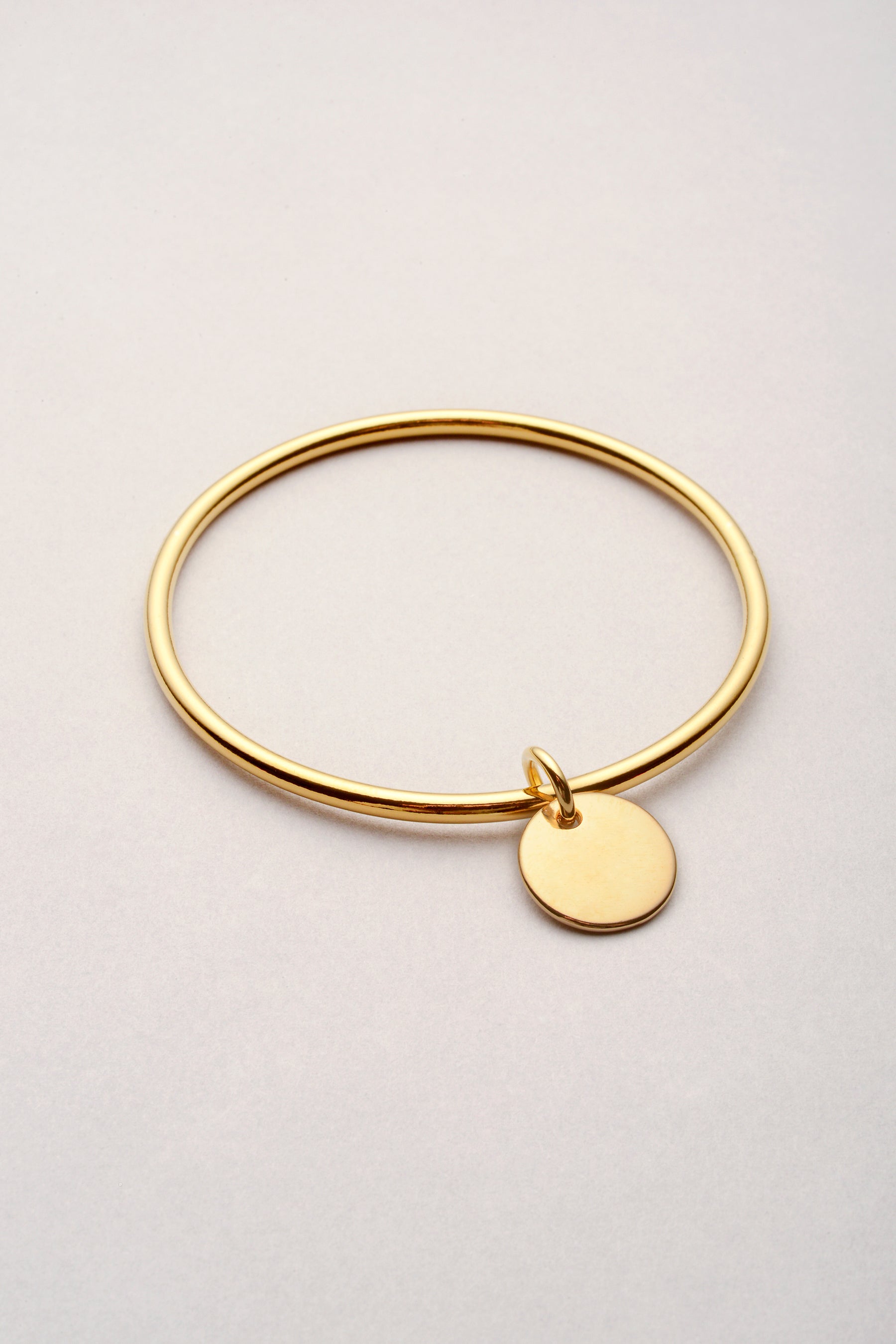 Jonc médaille doré