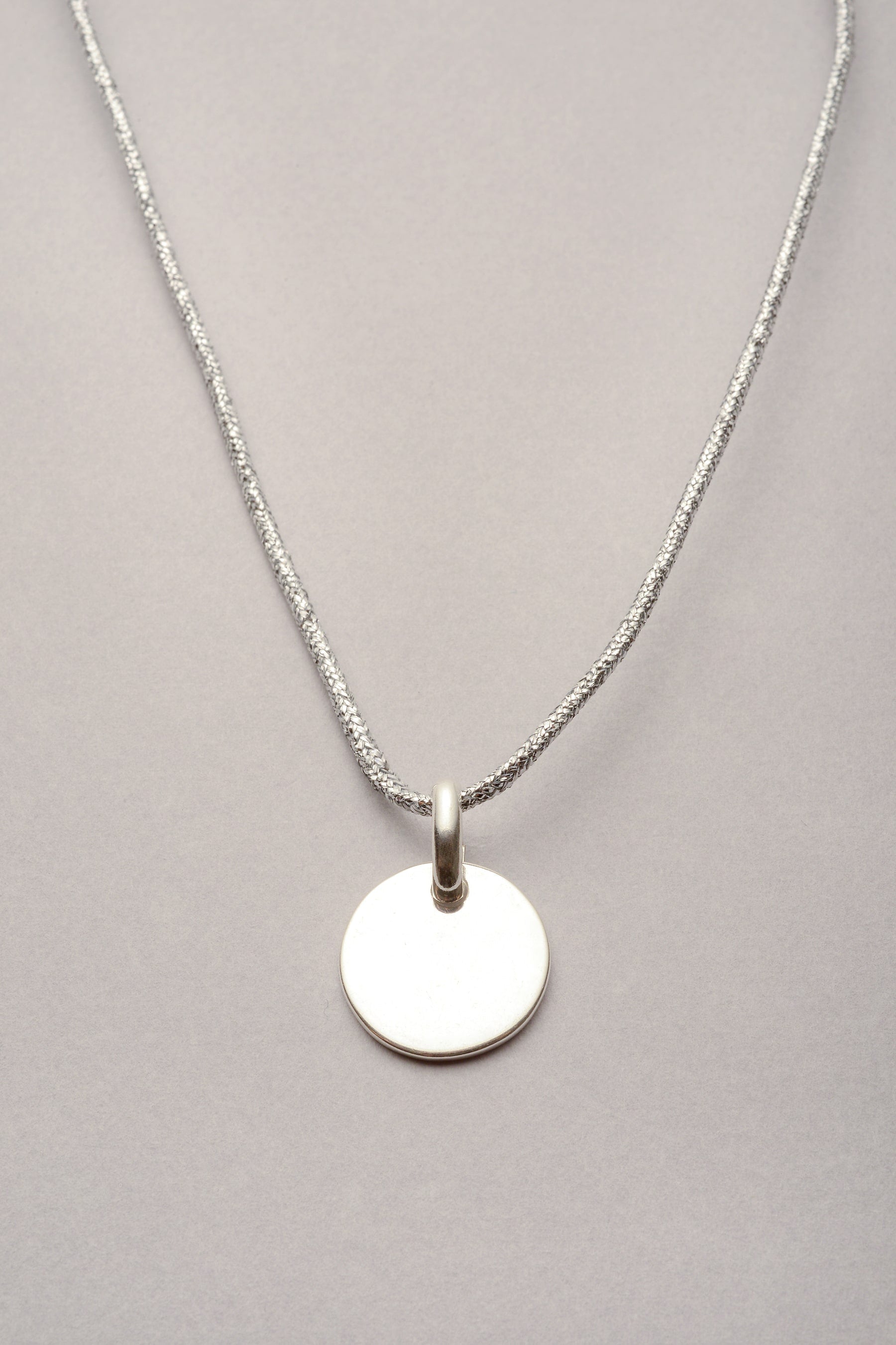 Collier Médaille classique argenté