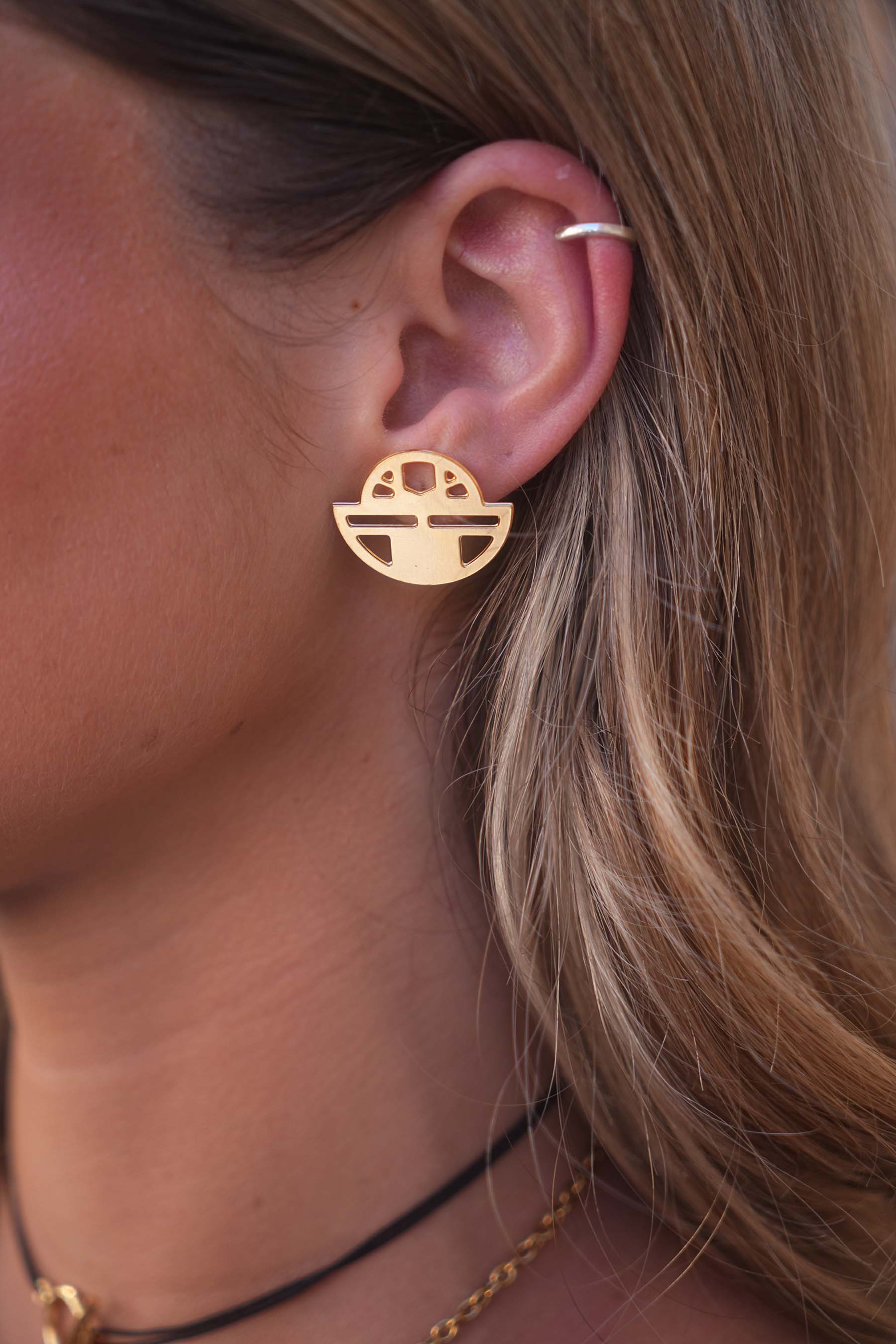 Boucles d'oreilles "Vizir" dorées