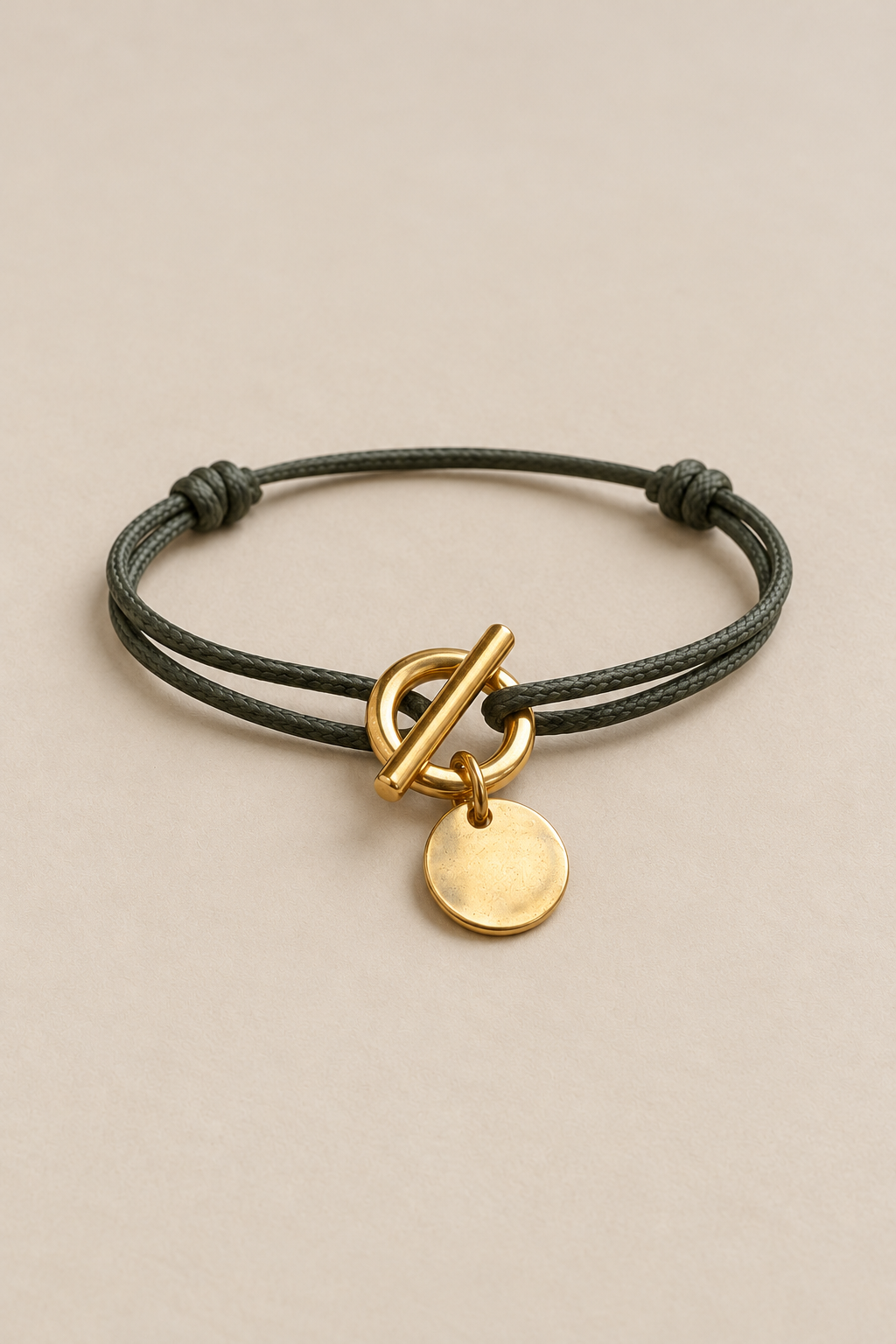 Bracelet attache médaille doré Musardise