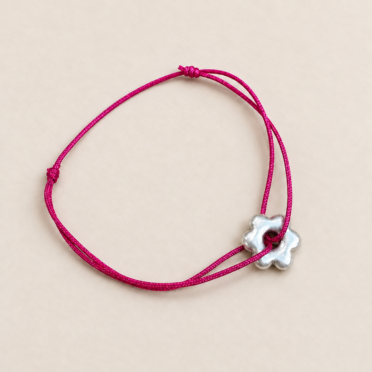 Bracelet fleur argenté Musardise
