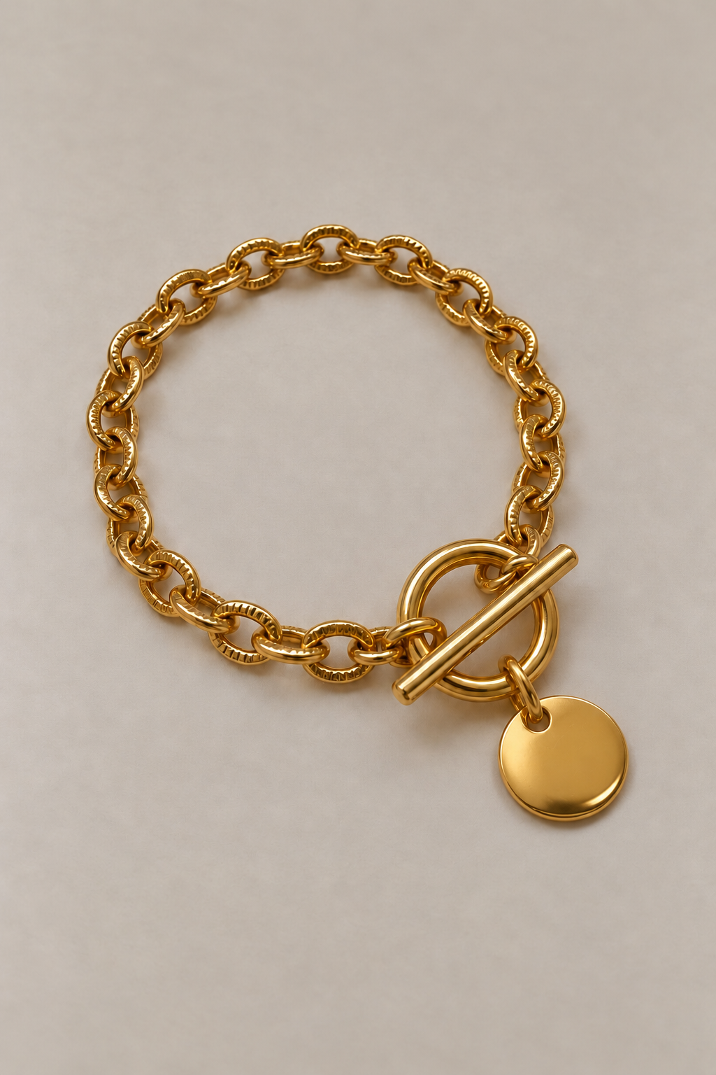Bracelet Scarlett médaille doré Musardise