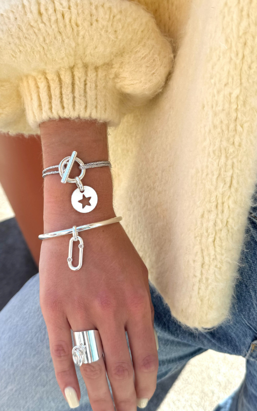 Jonc pendentif Ricky strass