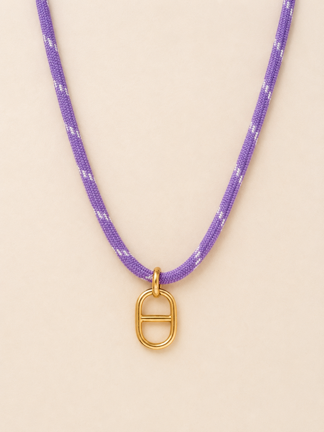 Collier cordage maille