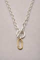Collier Scarlett Ricky strass doré et argenté