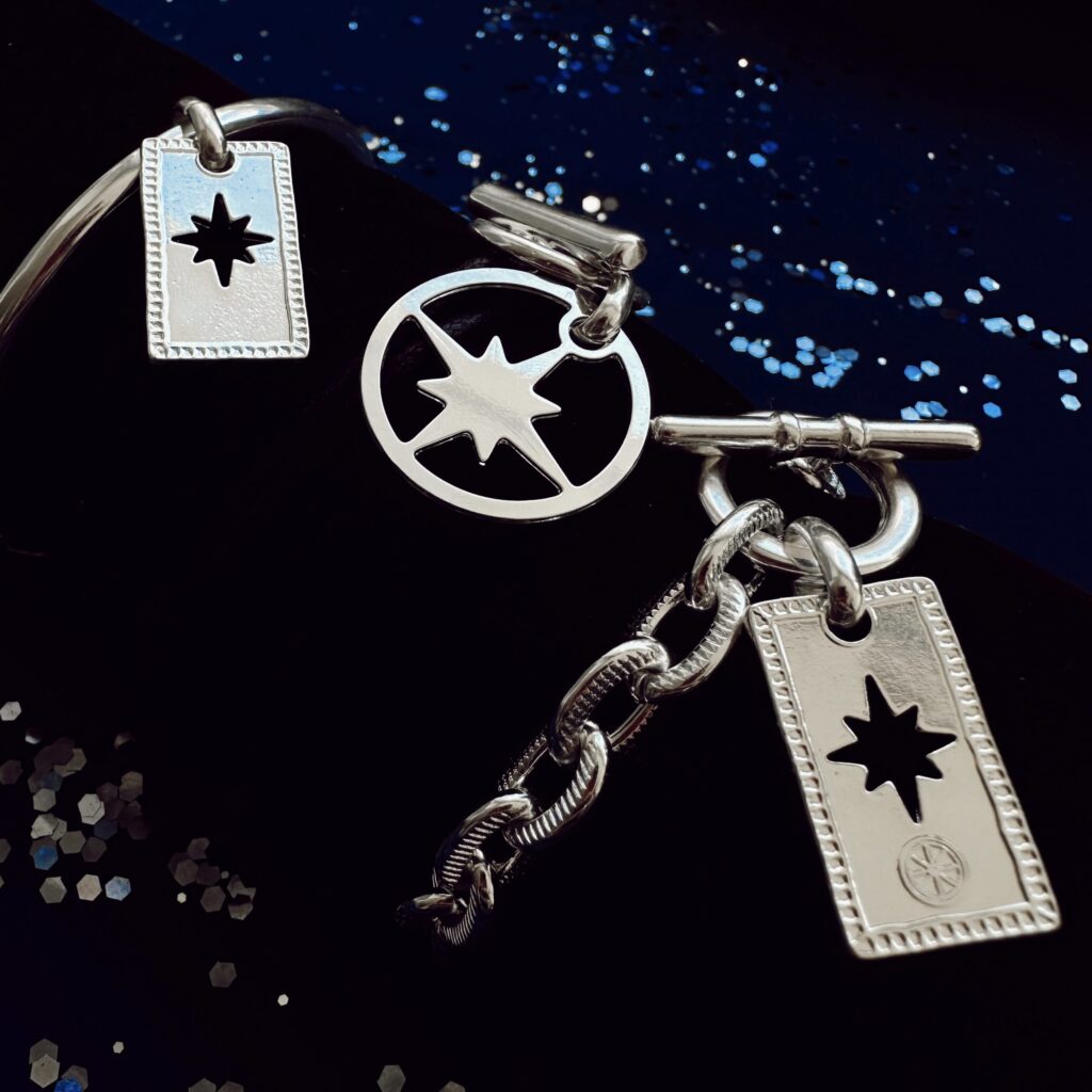 Le symbole de l'étoile polaire en bijouterie