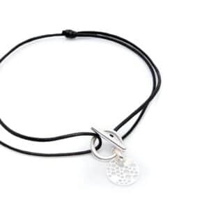 Collier attache alvéa médaille alvéoles
