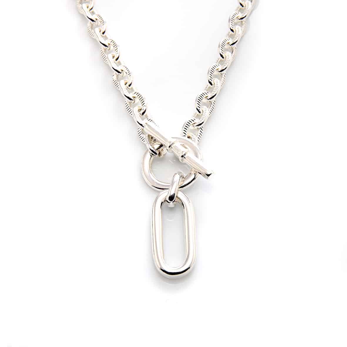 Collier scarlett ricky chaîne et pendentif rectangulaire