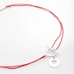 collier fin pendentif coeur