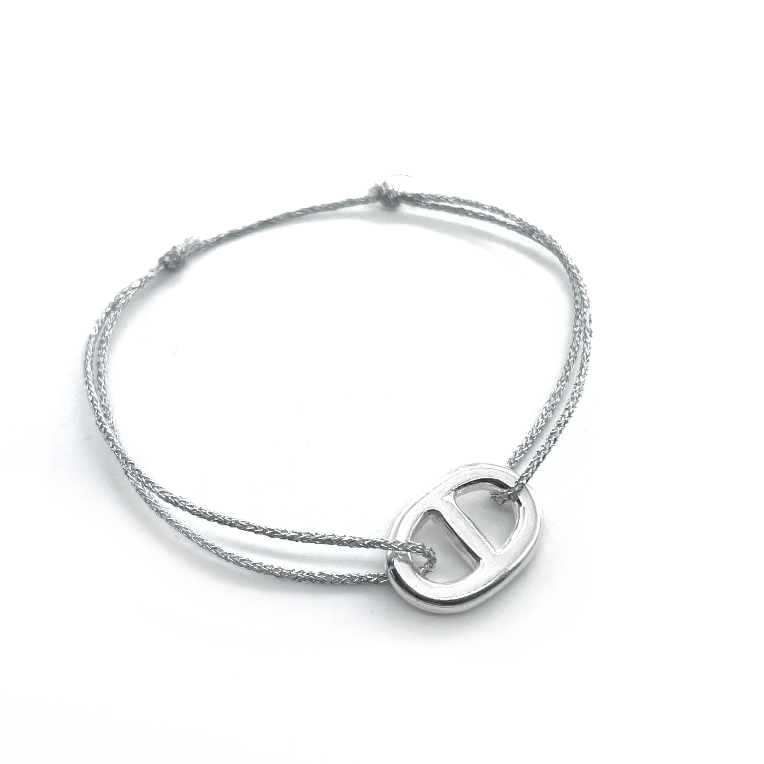 Bracelet petite maille marine enfant