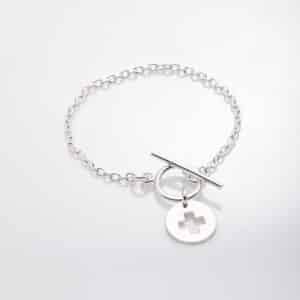 bracelet chaîne fine cruz croix