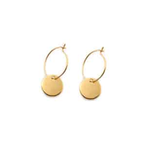 créoles dorées médailles