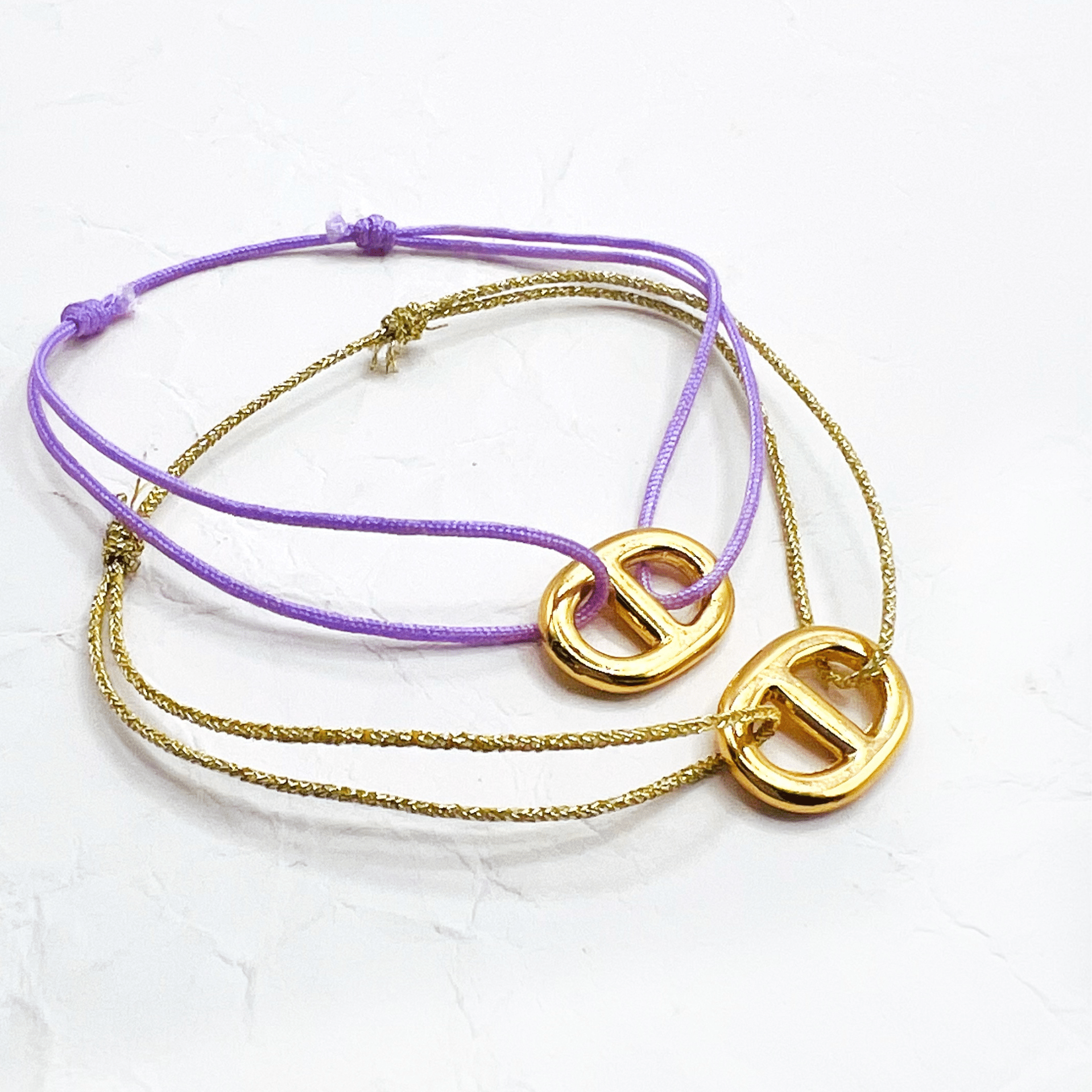 Bracelets petite maille doré