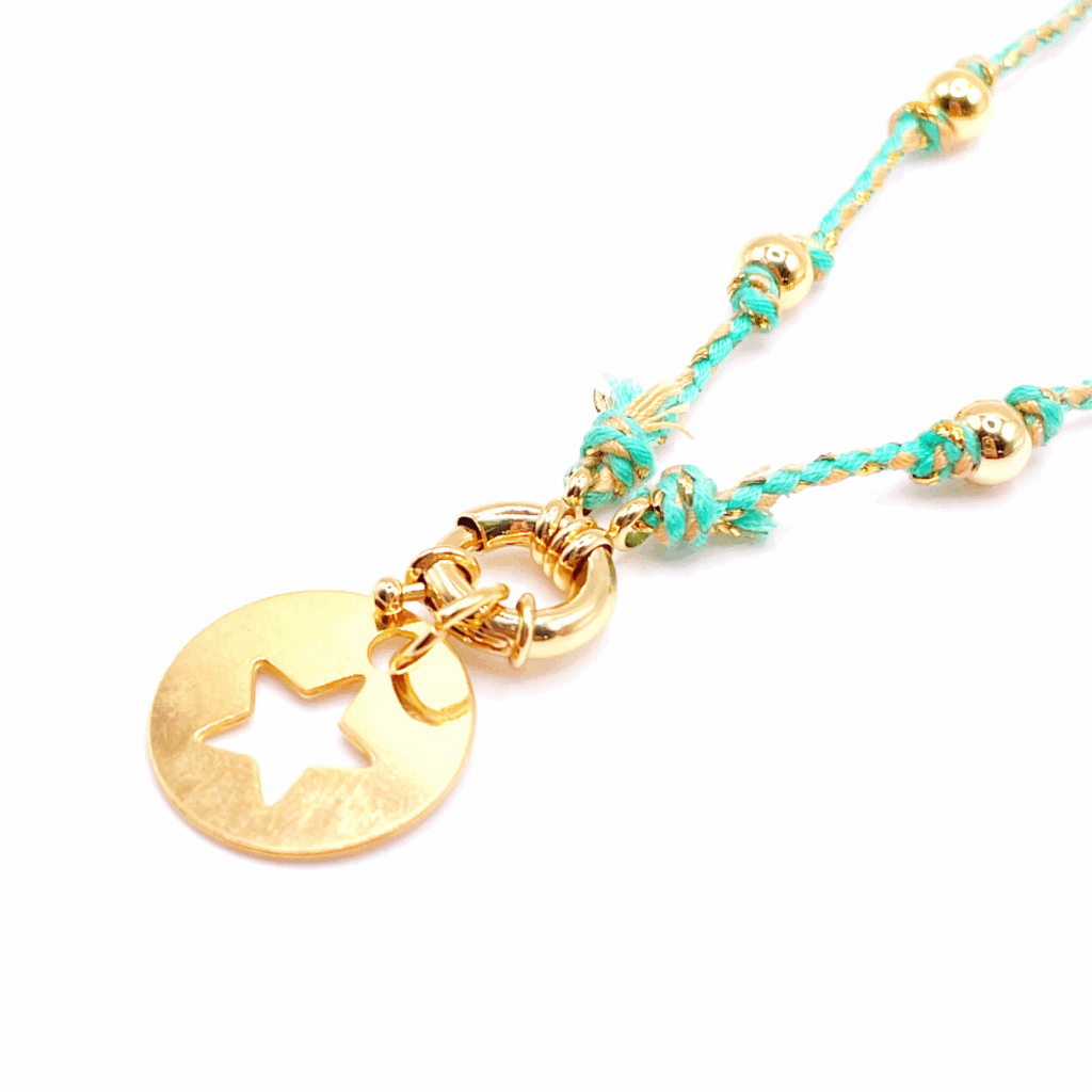 Collier étoile tressé