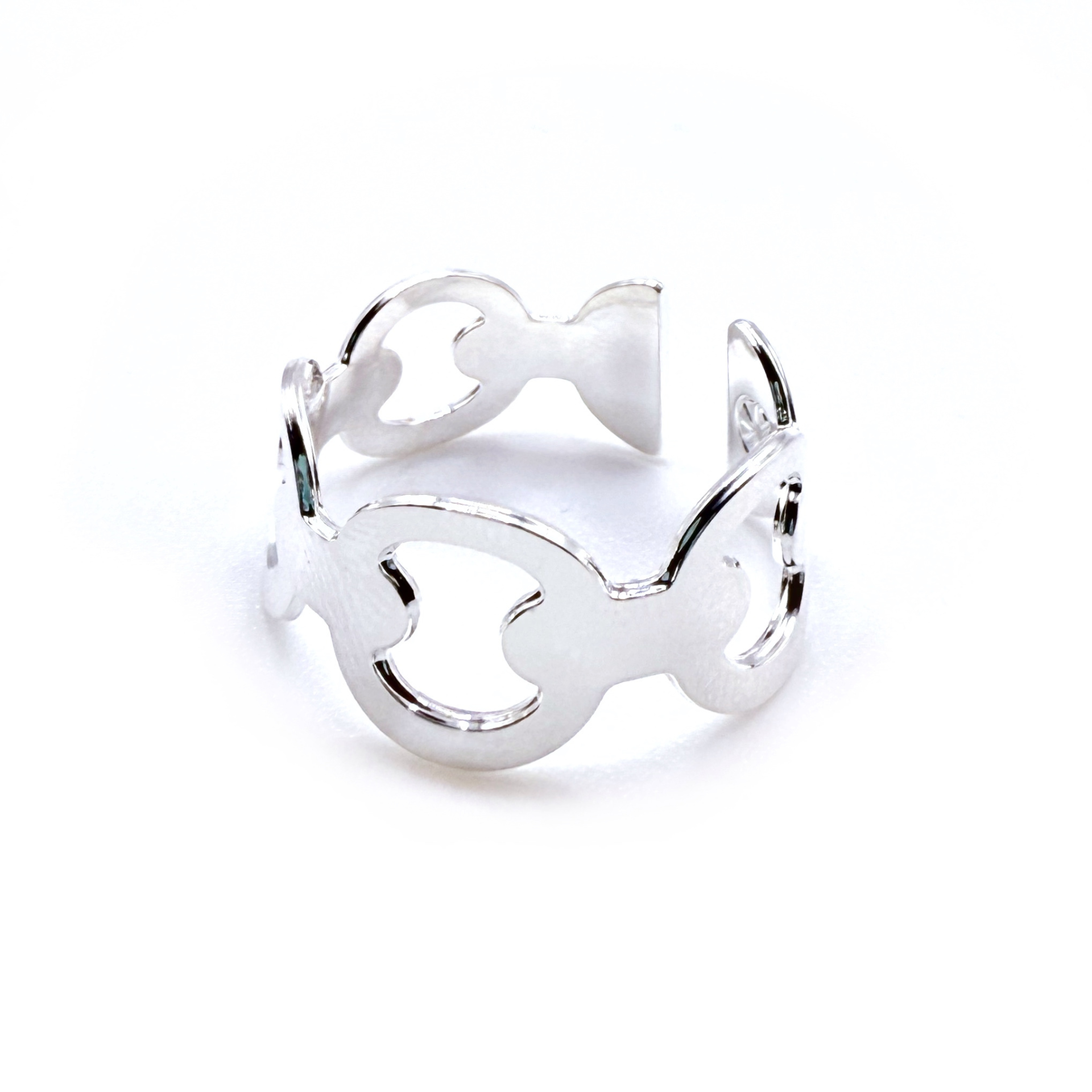 Bague Lia argentée réglable